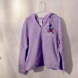 Disney large hooded jacket NWT, A little fleece interior., zipper pull up, large